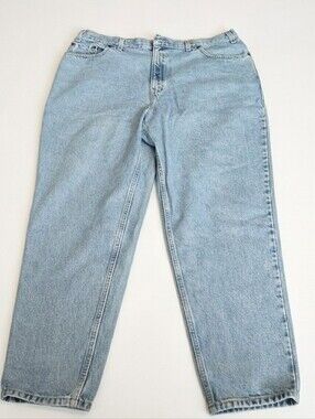 Vintage Levi's 522 Jeans Womens 20 S High Waisted Mom Jeans Medium Wash